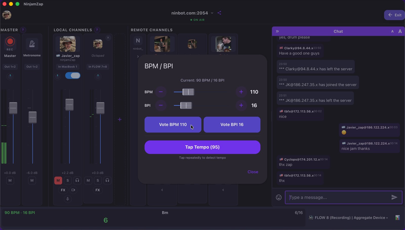 Voting on BPM / BPI &mdash; the room decides together