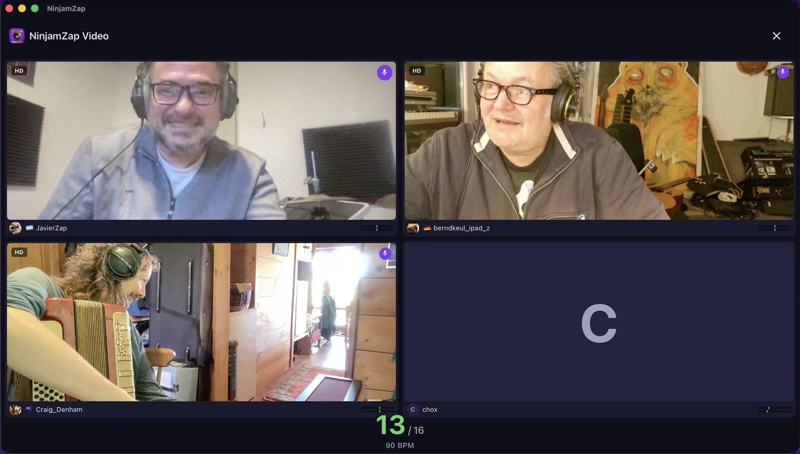 Voice chat &mdash; talk between takes without leaving the room